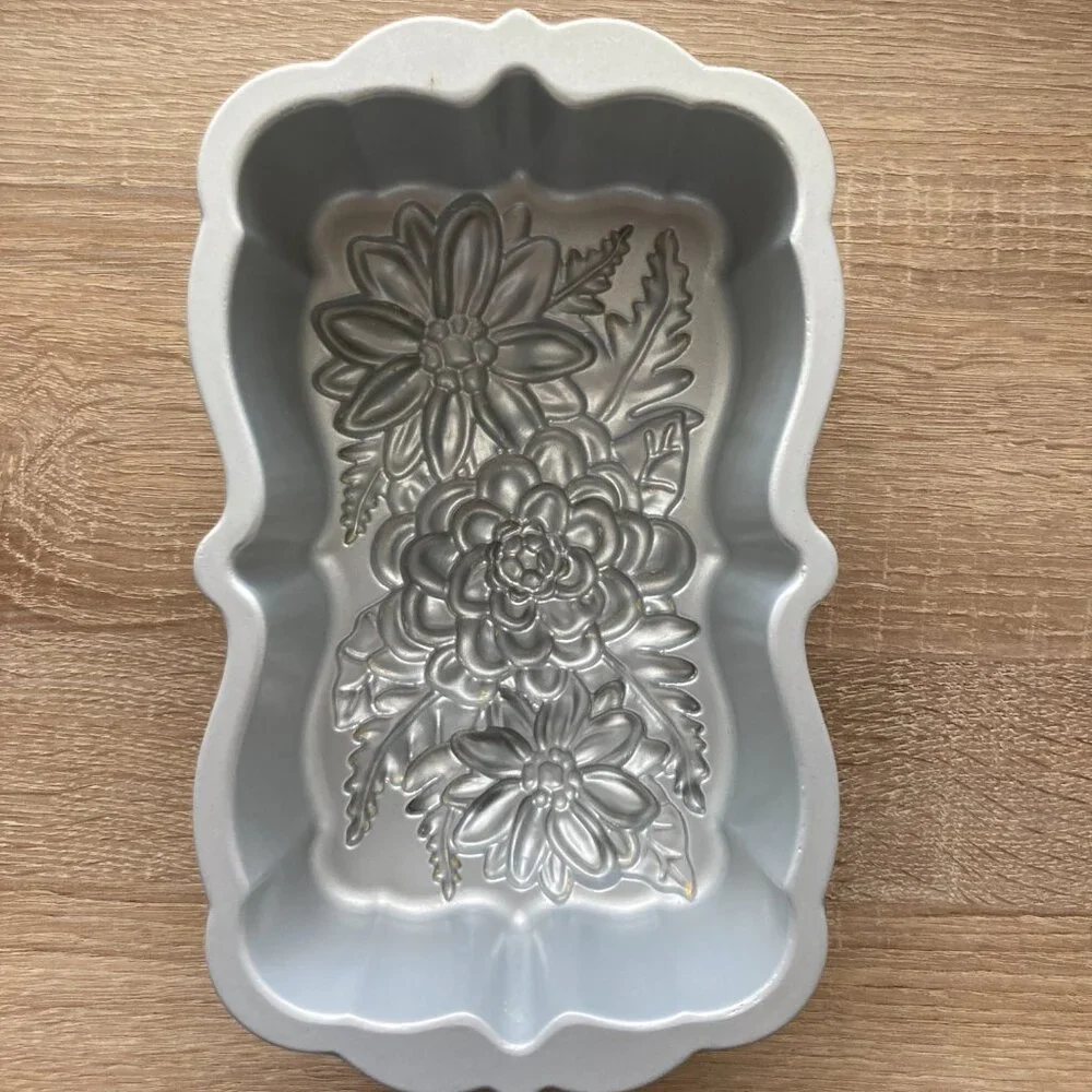 Nordic Ware Floral Bundt Pan in Metallic Gold